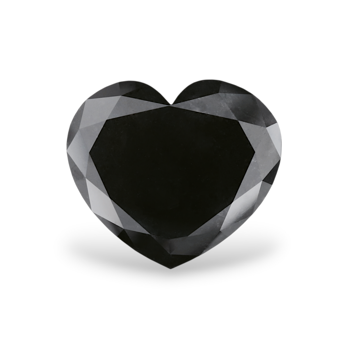 13.27 Carat Natural Black Heart Diamond GIA