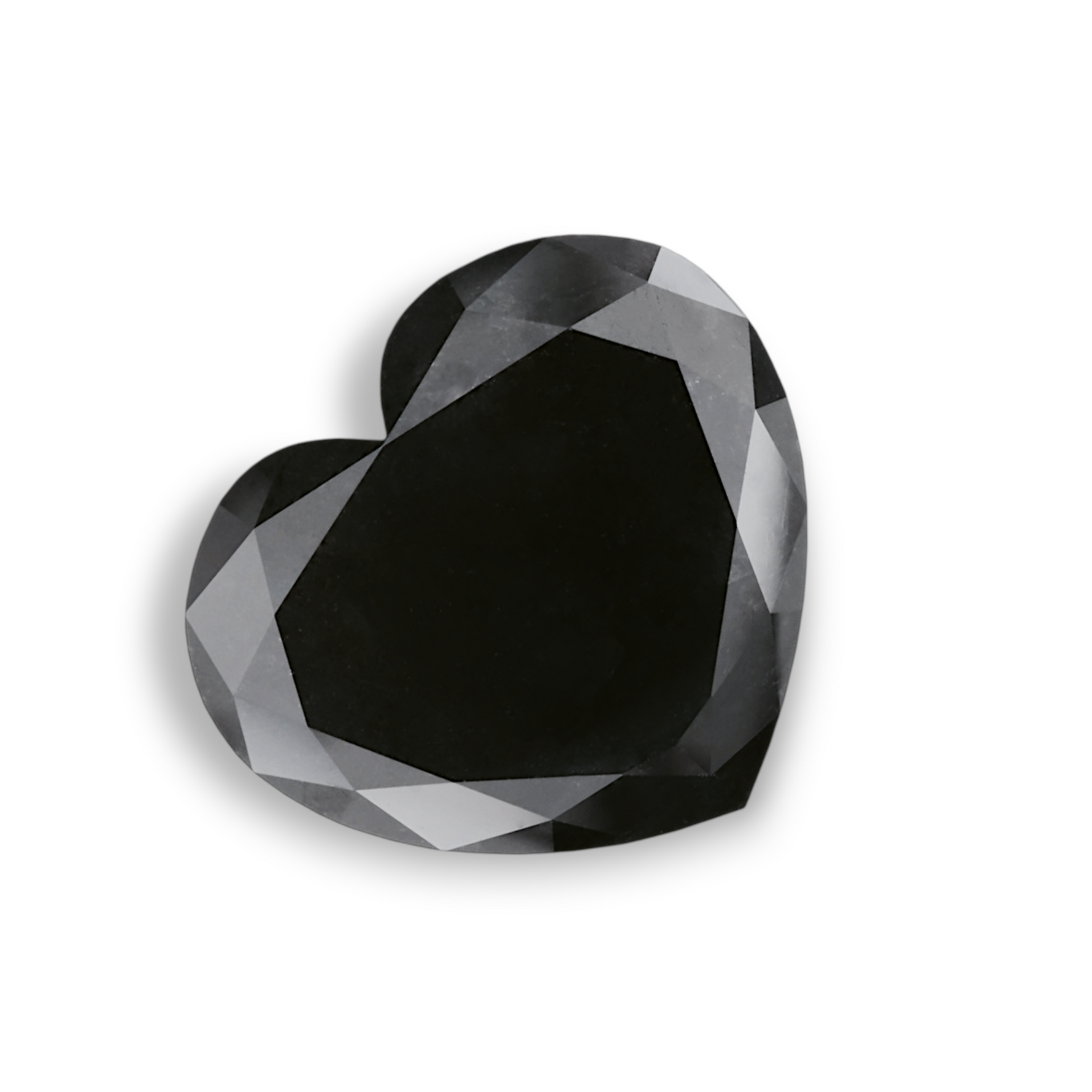 13.27 Carat Natural Black Heart Diamond GIA