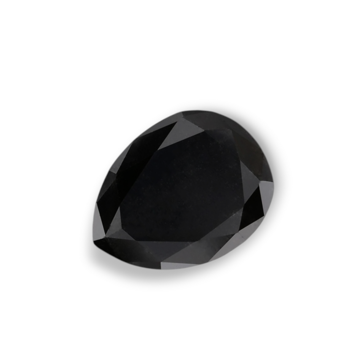 1.01 Carat Natural Black Pear Diamond GIA