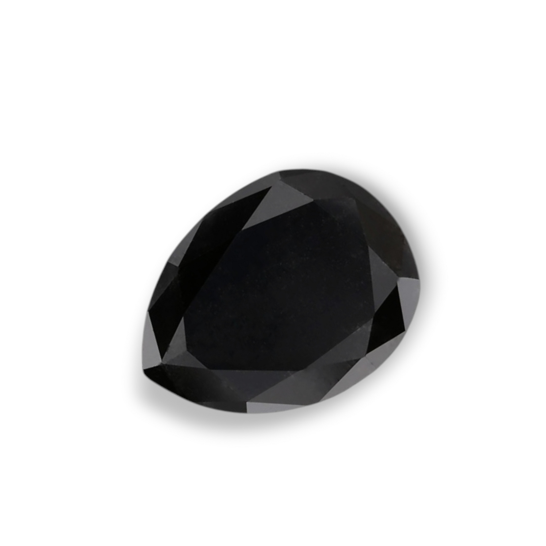 1.01 Carat Natural Black Pear Diamond GIA