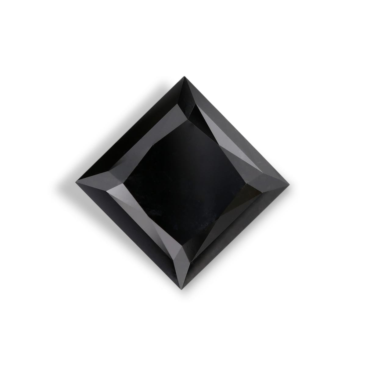4.05 Carat Natural Black Princess Diamond GIA