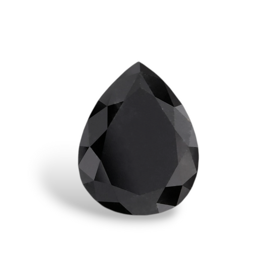 1.7 Carat Natural Black Pear Diamond GIA