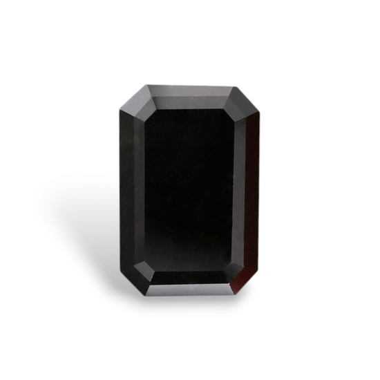 2.22 Carat Natural Black Emerald Diamond GIA