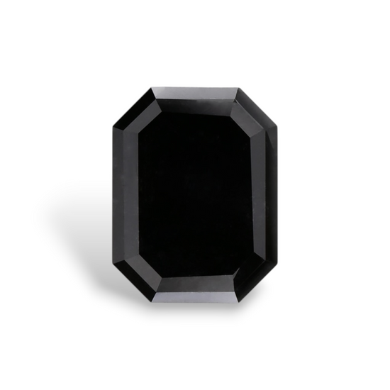 2.94 Carat Natural Black Emerald Diamond GIA
