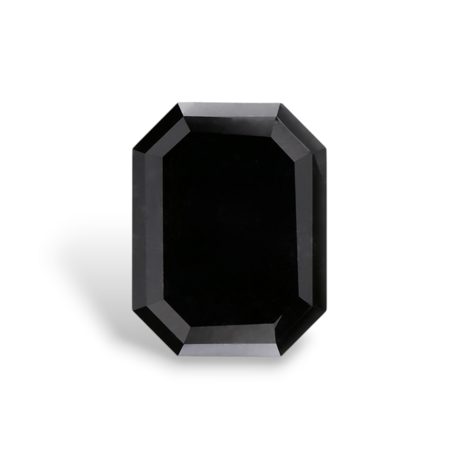 2.94 Carat Natural Black Emerald Diamond GIA