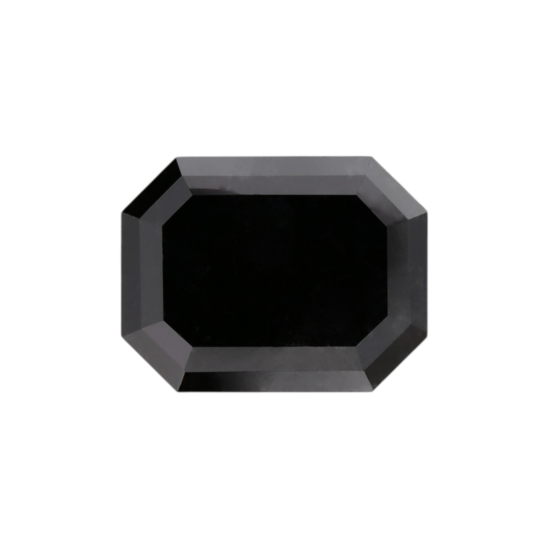 2.44 Carat Natural Black Emerald Diamond GIA