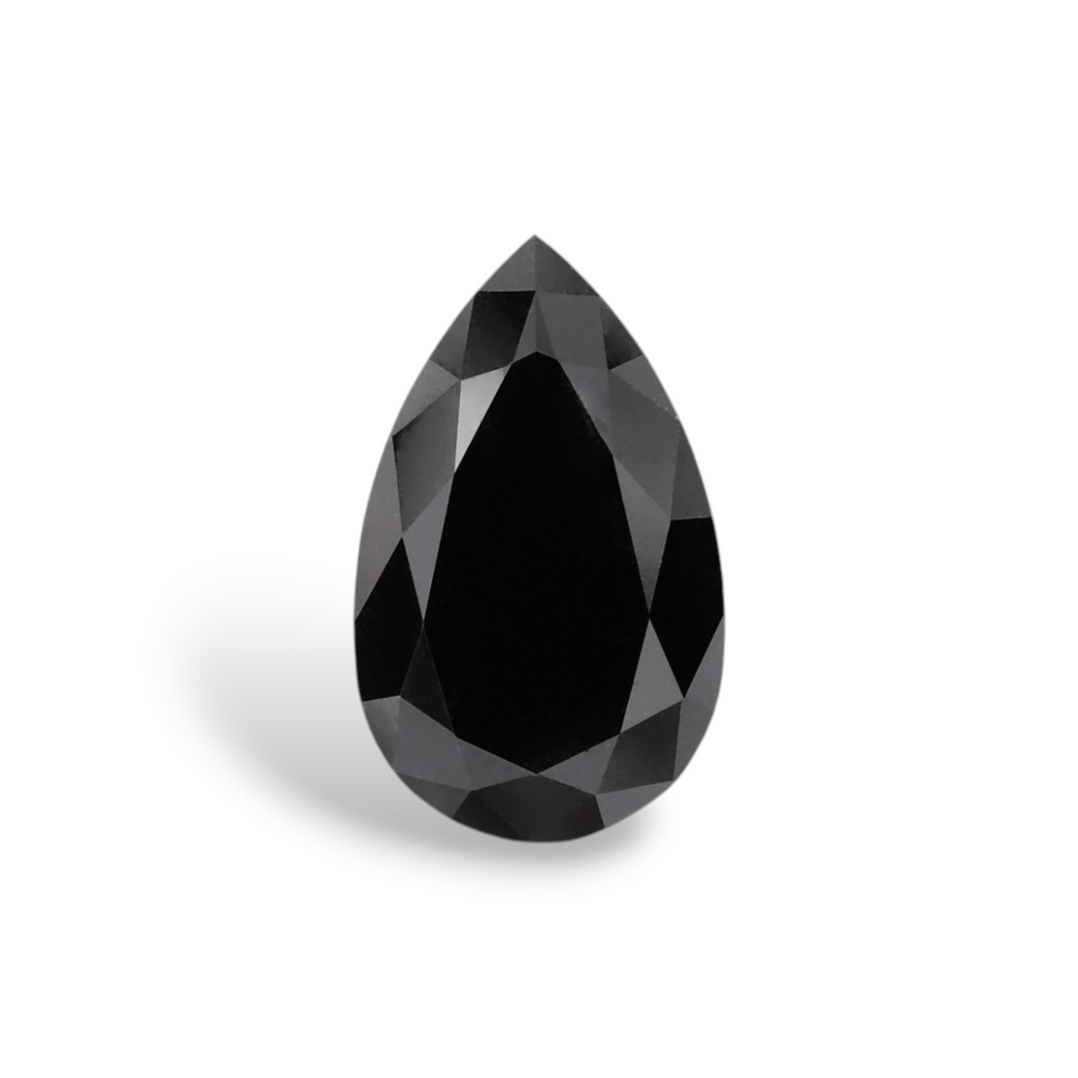 1.81 Carat Natural Black Pear Diamond GIA