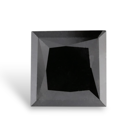 1.43 Carat Natural Black Princess Diamond GIA