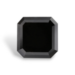 2.33 Carat Natural Black Sq emerald Diamond GIA