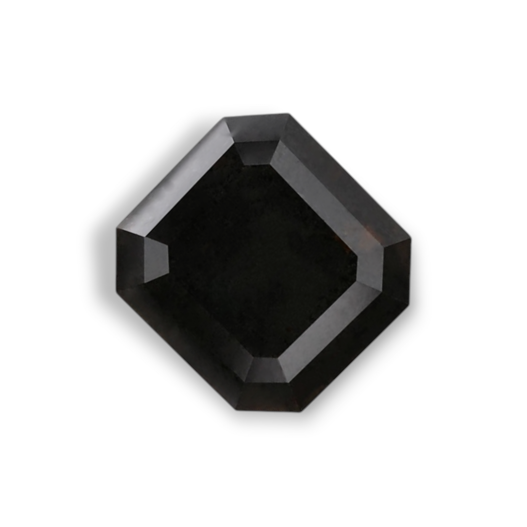 1.48 Carat Natural Black Emerald Diamond GIA