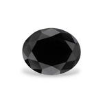 1.77 Carat Natural Black Oval Diamond GIA