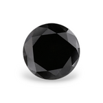 2.14 Carat Natural Black Round Diamond GIA