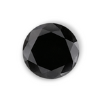 2.14 Carat Natural Black Round Diamond GIA