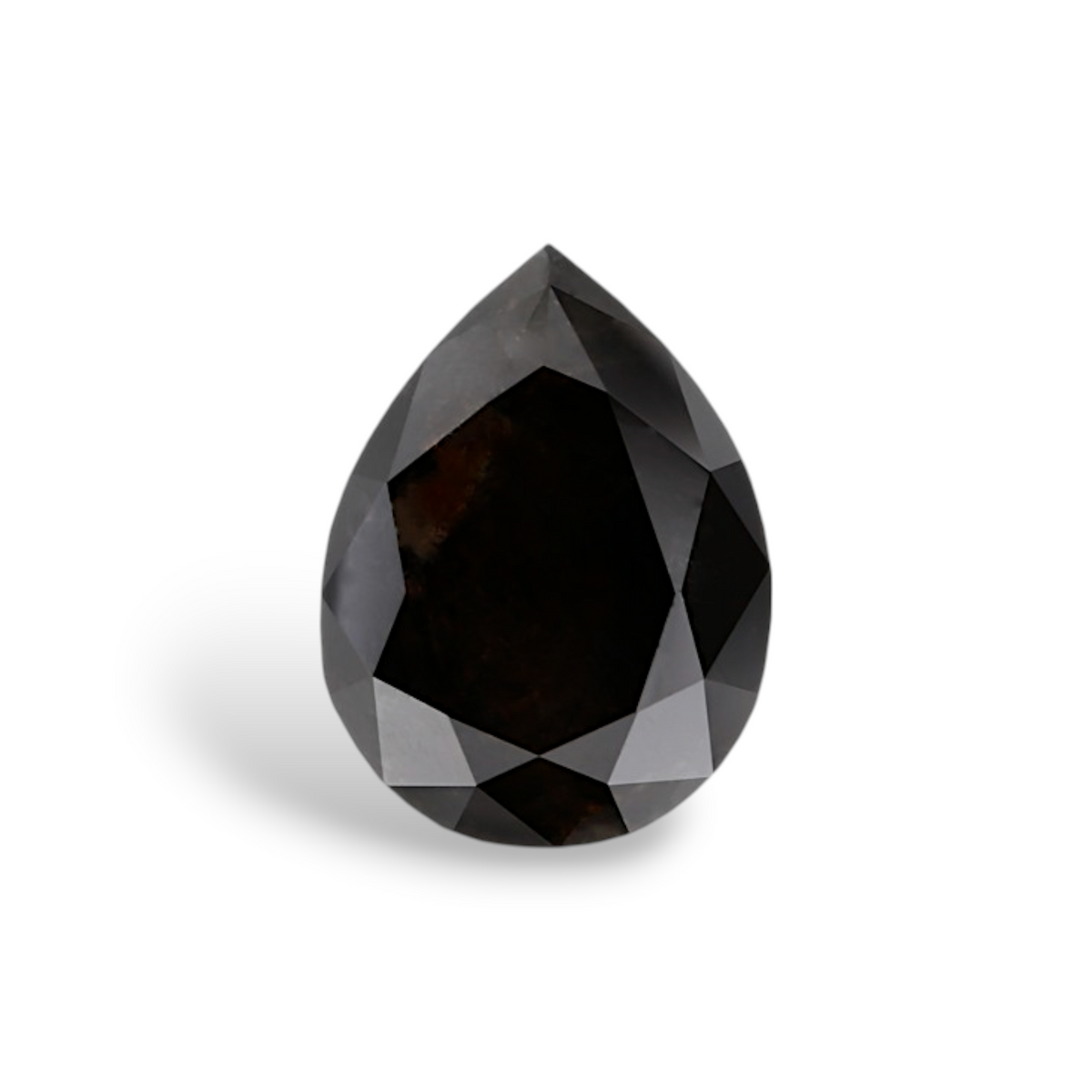 2.11 Carat Natural Black Pear Diamond GIA