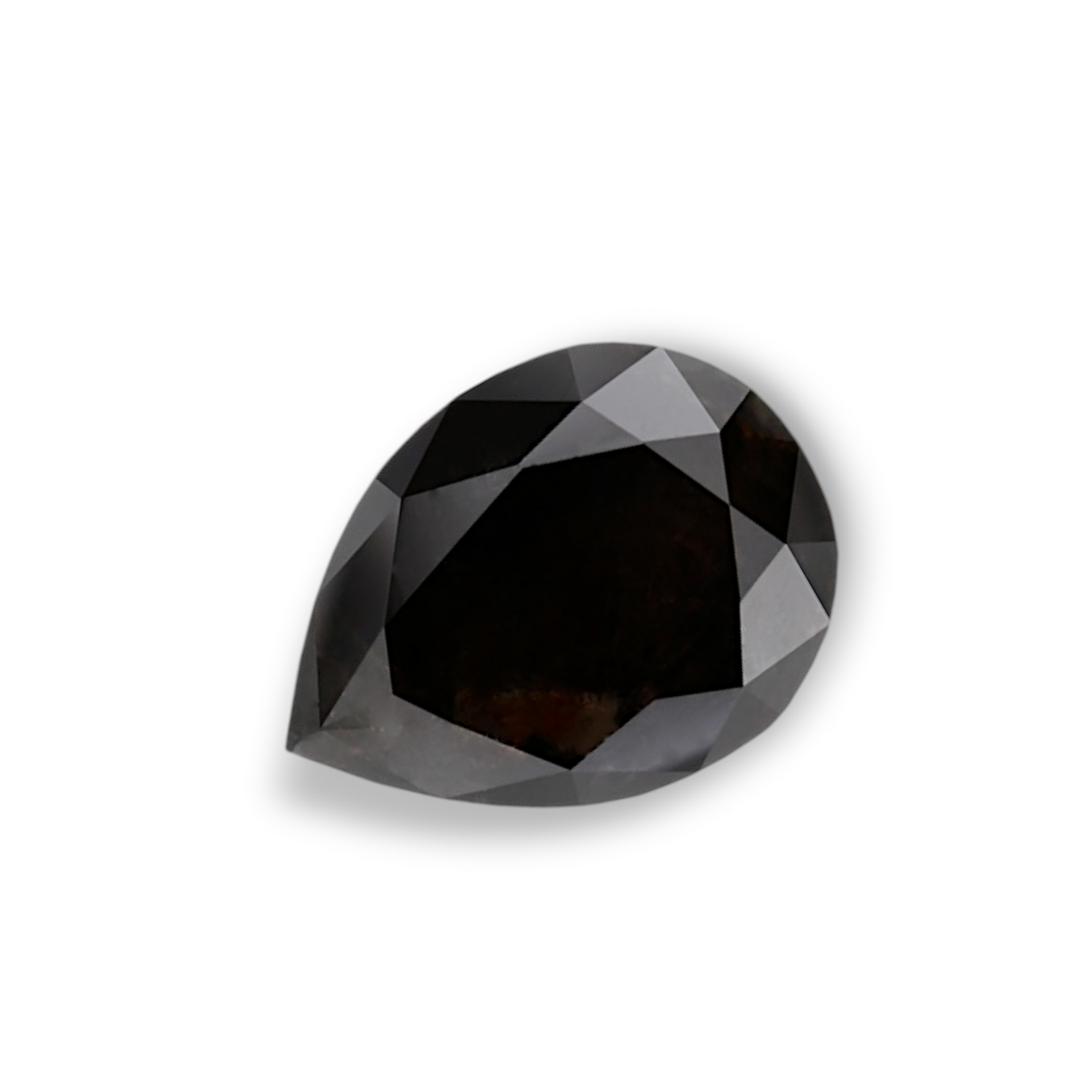 2.11 Carat Natural Black Pear Diamond GIA