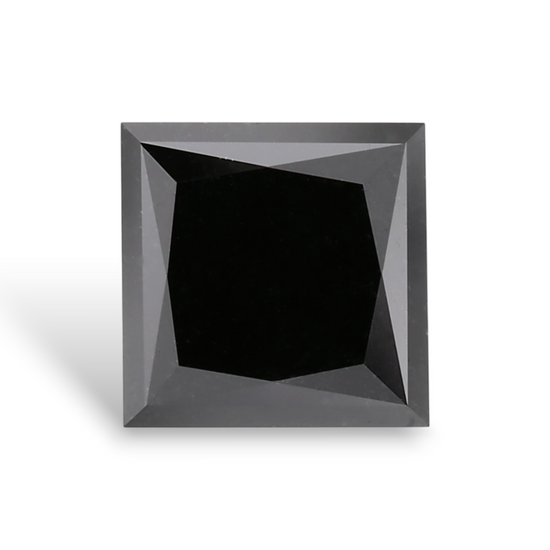 1.09 Carat Natural Black Princess Diamond GIA