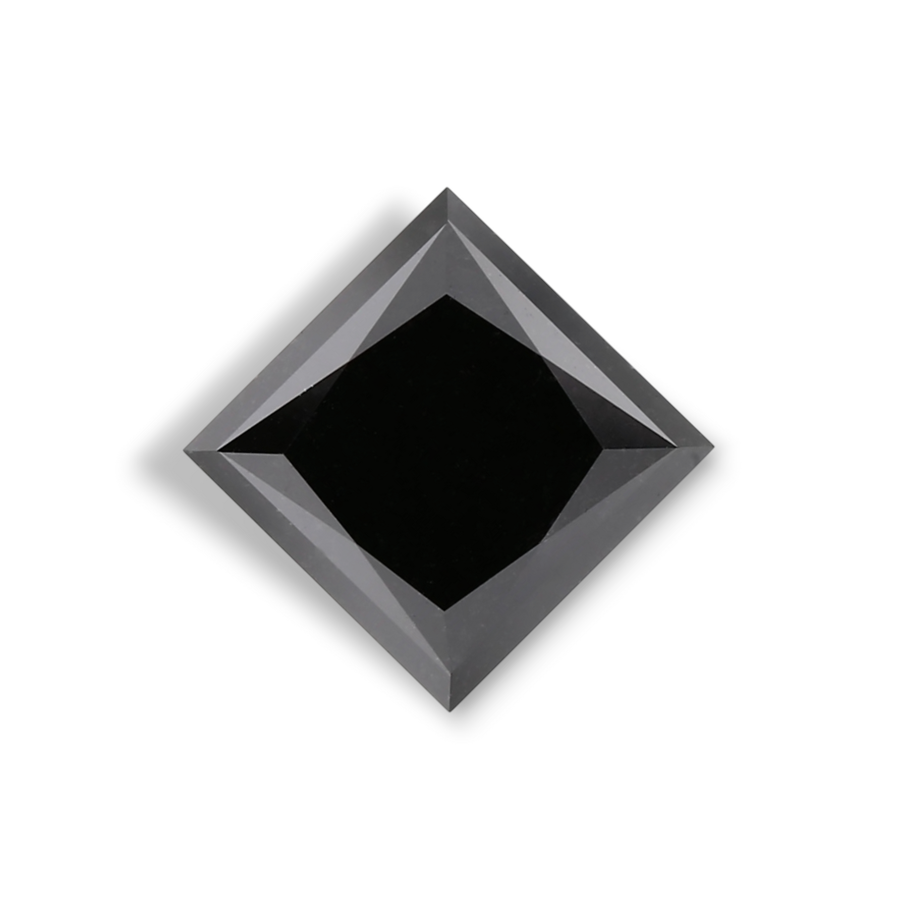 1.09 Carat Natural Black Princess Diamond GIA