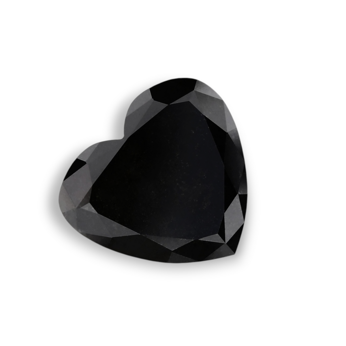 2.52 Carat Natural Black Heart Diamond GIA