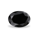 1.4 Carat Natural Black Oval Diamond GIA