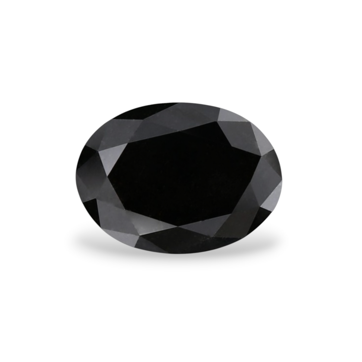 1.4 Carat Natural Black Oval Diamond GIA