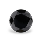 2.84 Carat Natural Black Round Diamond GIA