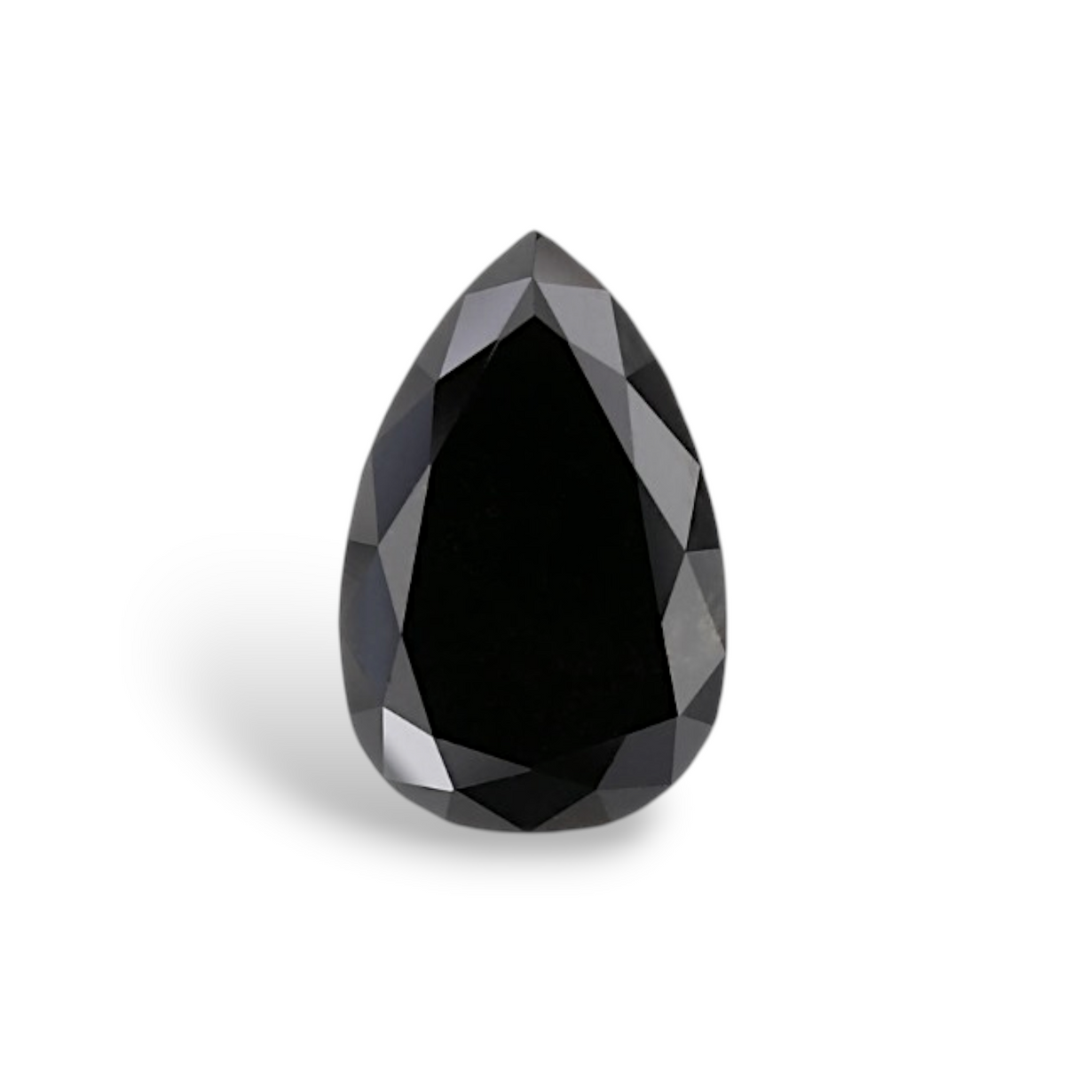 1.5 Carat Natural Black Pear Diamond GIA
