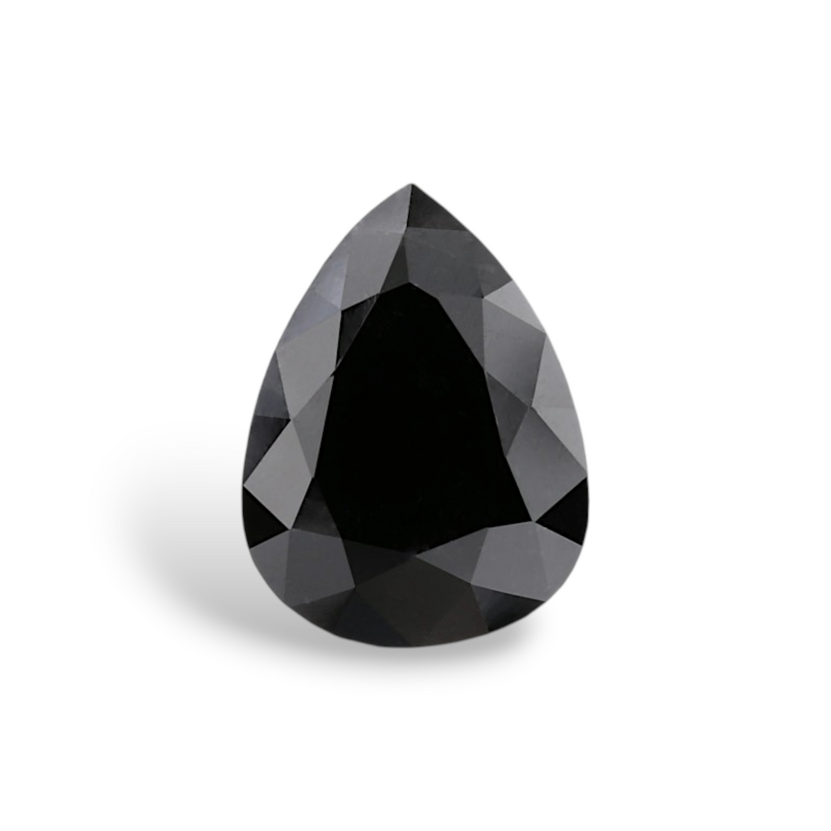 2.08 Carat Natural Black Pear Diamond GIA