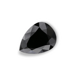 2.08 Carat Natural Black Pear Diamond GIA