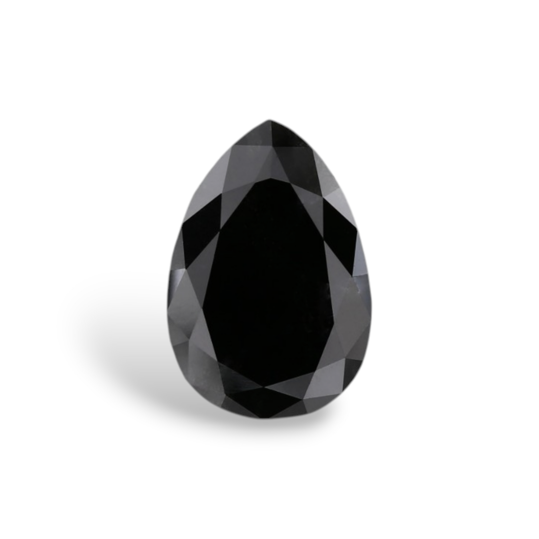 1.95 Carat Natural Black Pear Diamond GIA