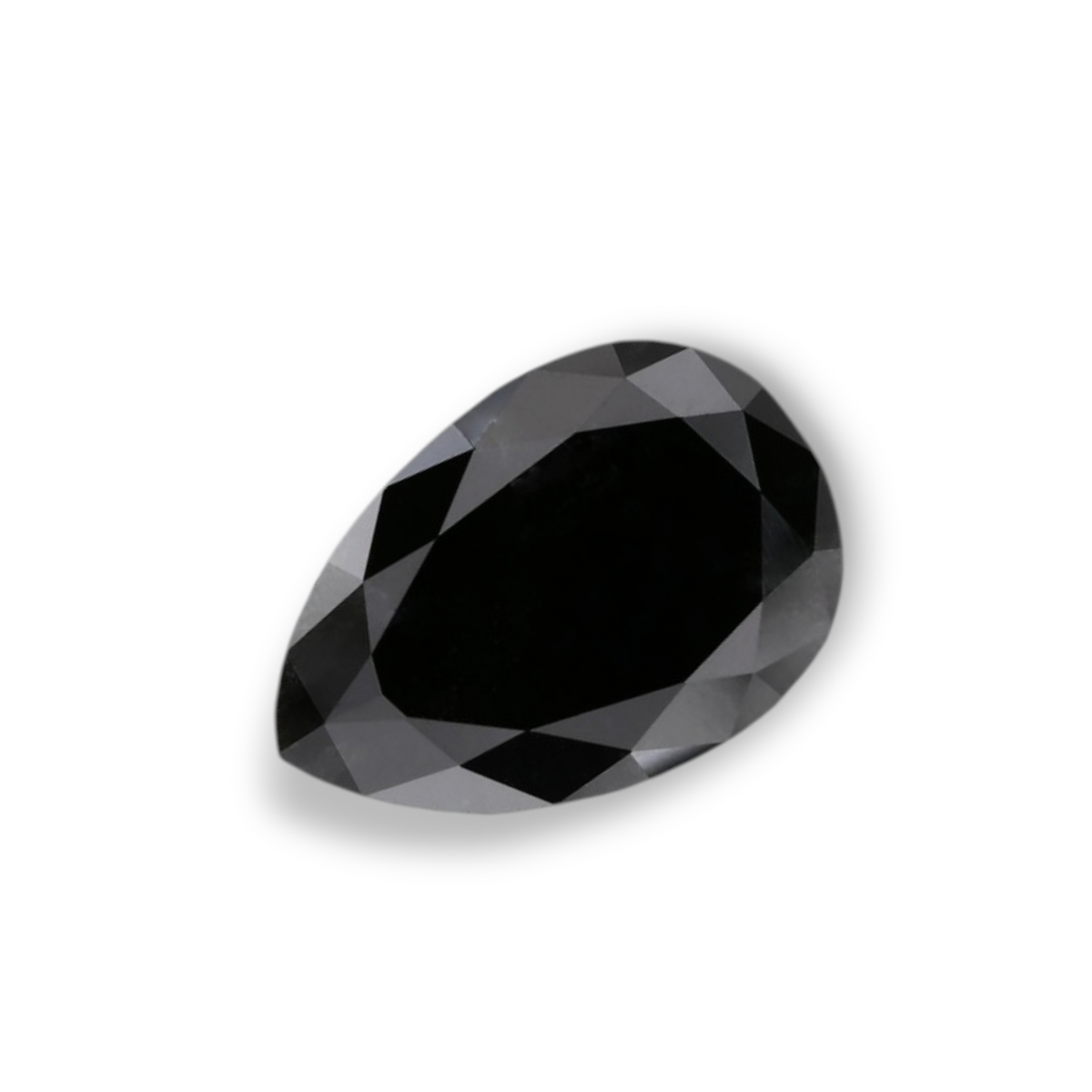 1.95 Carat Natural Black Pear Diamond GIA