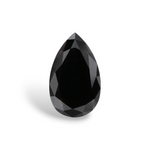 1.21 Carat Natural Black Pear Diamond GIA