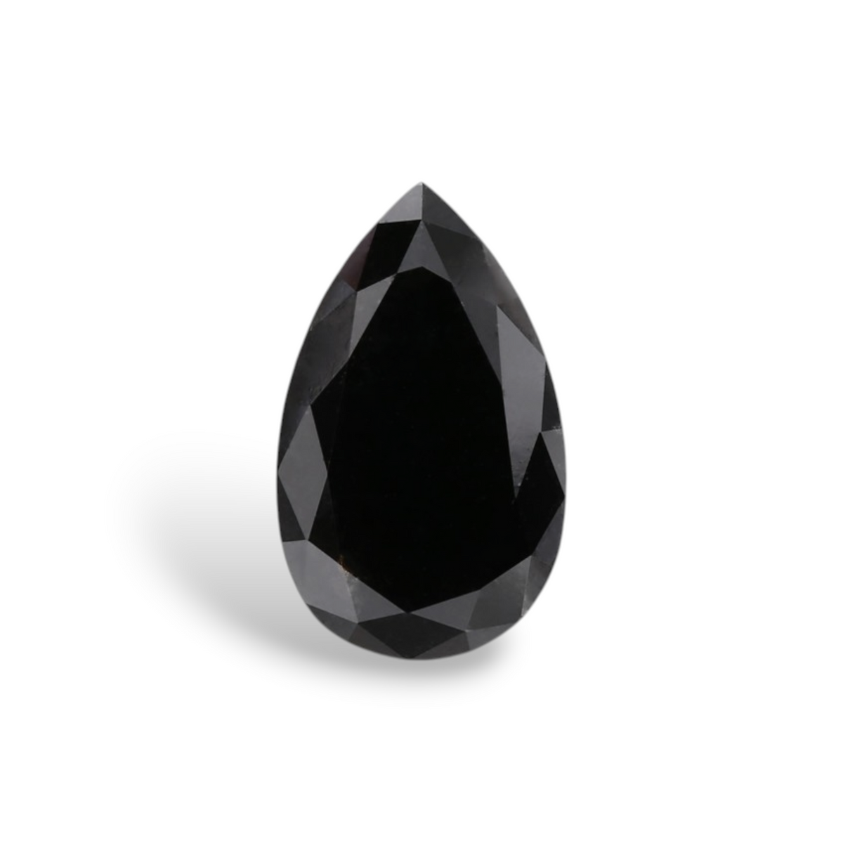 1.21 Carat Natural Black Pear Diamond GIA