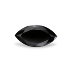 3.66 Carat Natural Black Marquise Diamond GIA