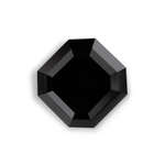 1.76 Carat Natural Black Sq emerald Diamond GIA