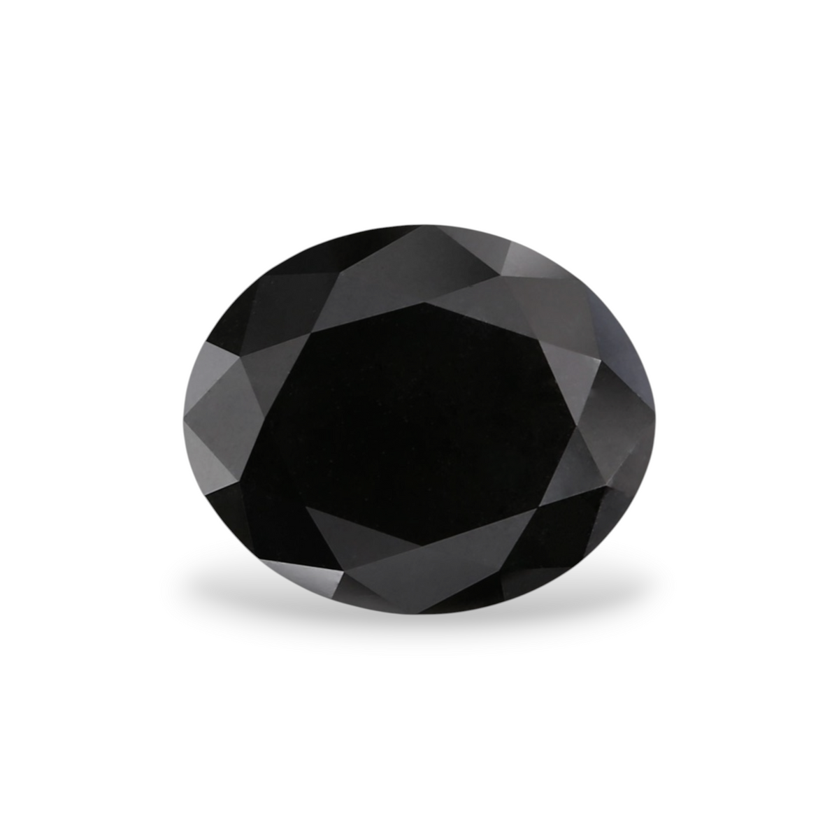 3.1 Carat Natural Black Oval Diamond GIA