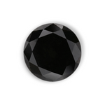 1.36 Carat Natural Black Round Diamond GIA