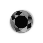 2.28 Carat Natural Black Round Diamond GIA
