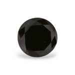 1.97 Carat Natural Black Round Diamond GIA