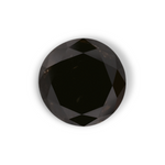 1.97 Carat Natural Black Round Diamond GIA