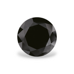 1.95 Carat Natural Black Round Diamond GIA
