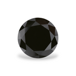 2.39 Carat Natural Black Round Diamond GIA