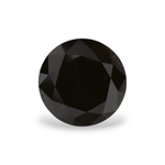 1.85 Carat Natural Black Round Diamond GIA