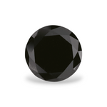 1.82 Carat Natural Black Round Diamond GIA