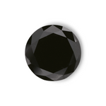 1.82 Carat Natural Black Round Diamond GIA