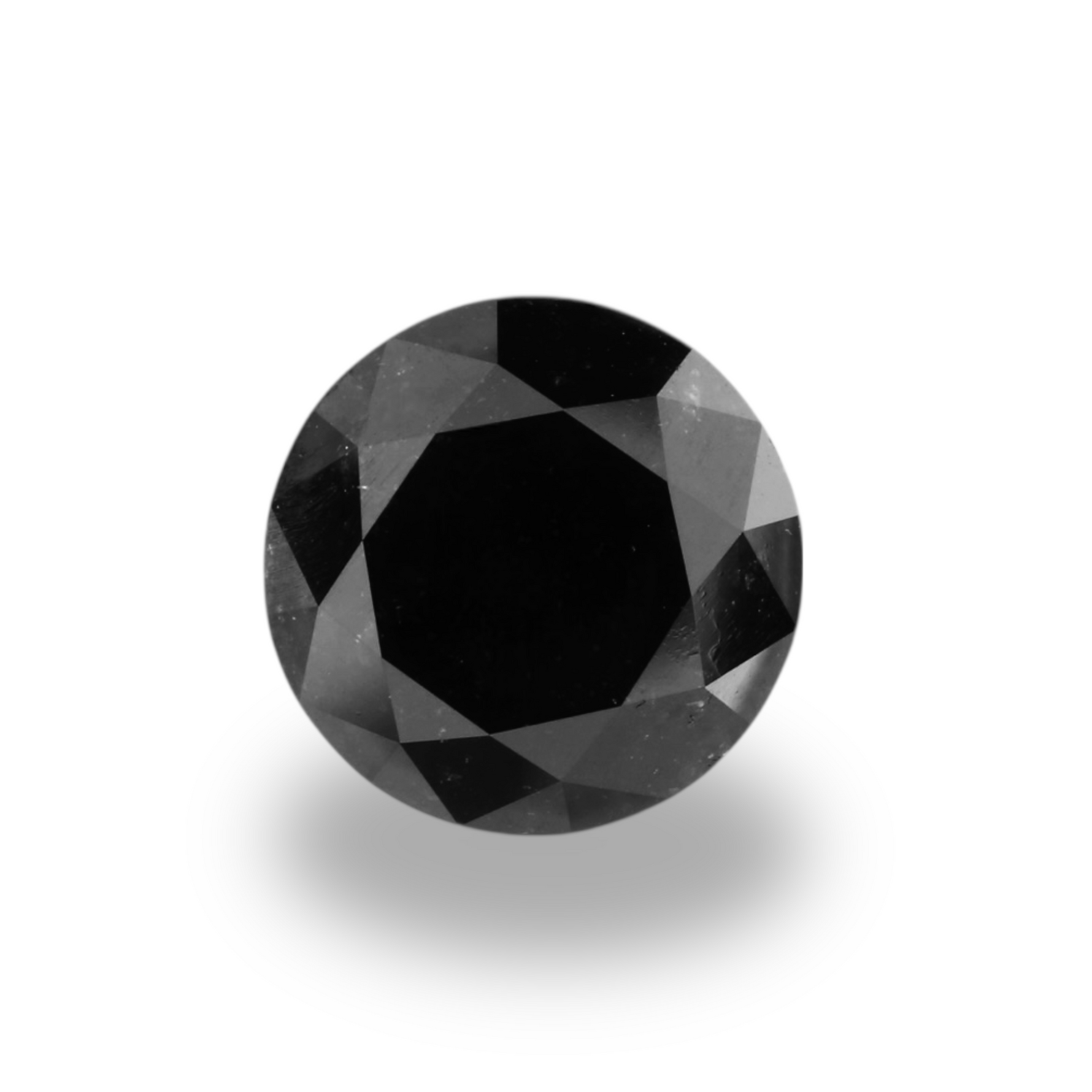 3.61 Carat Black Round Diamond