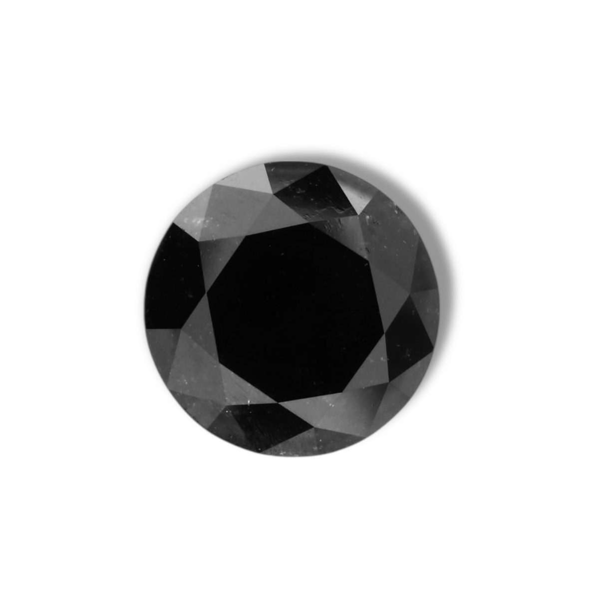 3.61 Carat Black Round Diamond