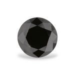 2.28 Carat Natural Black Round Diamond GIA