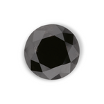 2.28 Carat Natural Black Round Diamond GIA