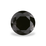 2.34 Carat Natural Black Round Diamond GIA