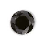2.34 Carat Natural Black Round Diamond GIA